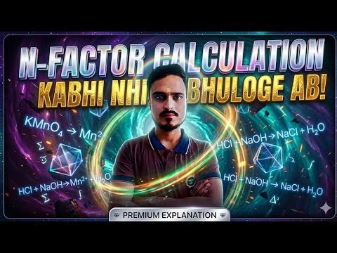 NEVER Make a Mistake in n-Factor Again | JEE & NEET Chemistry | Class 11 and 12 