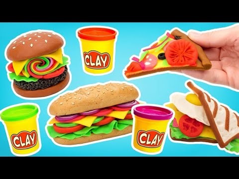 Comida callejera con arcilla 😋 ¡Manualidades increíbles y divertidas!