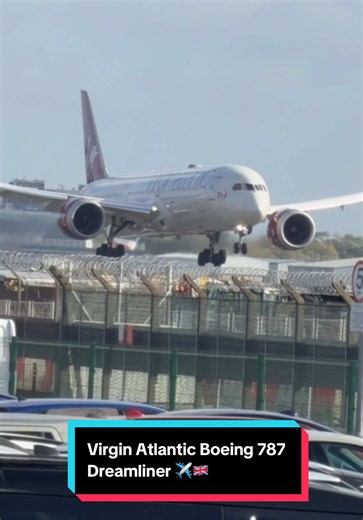 Virgin Atlantic Boeing 787 Dreamliner ✈️🇬🇧 #boeing #aviation #landing #airport #fyp