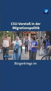 CSU-Landesgruppe im Bundestag für Verschärfung der Asyl- und Migrationspolitik. #CSU #tagesschau