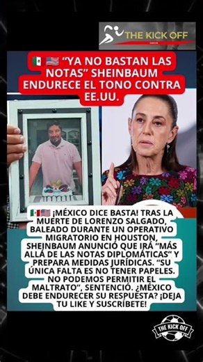 SHEINBAUM DICE BASTA tras otra muerte: México prepara RESPUESTA LEGAL