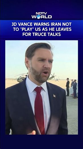 JD Vance Warns Iran Not To 'Play' US As He Leaves For Truce Talks