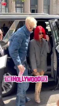 MGK & Megan Fox Exit Their Hotel & Grab Lunch Together In New York, NY