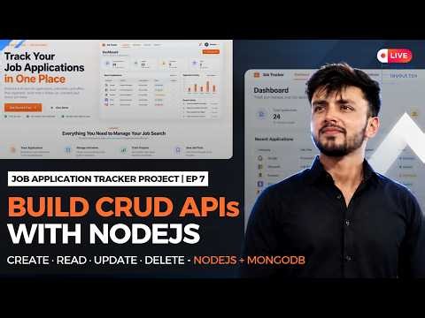 Build CRUD APIs with Node.js, Express & MongoDB | Real-World Project #7 Job Application Tracker