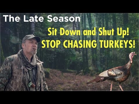 Late Season Turkey Hunting/ SIT DOWN AND STOP CHASING TURKEYS