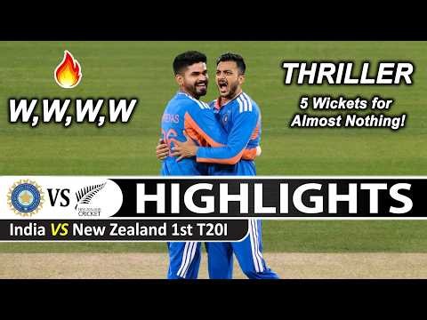 India Vs New Zealand 1st T20 Match Highlights 2026 | Ind Vs Nz