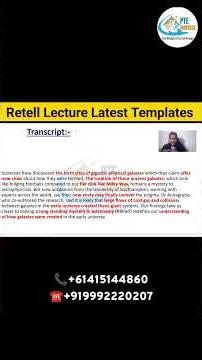 PTE Retell Lecture Latest Template Score 79+ | PTE Speaking Tips Struggling with PTE Retell Lecture