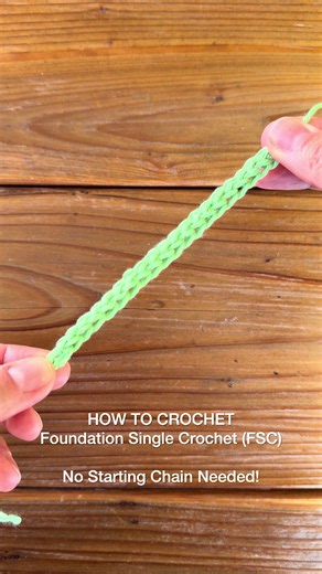 Foundation Single Crochet (FSC) 🧶✨ Skip the long starting chain! Learn how to create a stretchy foundation row with single crochet. 🤍 🧶 Yarn: Crafter’s Secret Cotton 🪝 Hook: US G/6 (4 mm) Save this tutorial and practice with me! ✨ #foundationsinglecrochet #crochettutorial #crochetstitches #beginnercrochet #crochetforbeginners