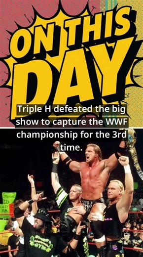 How Triple H Won His Third WWF Championship #WWE #2000 #Wrestling