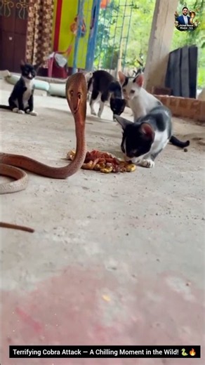 Terrifying Cobra Attack — A Chilling Moment in the Wild! 🐍🔥 #snake #wildliferescue #cobra #wildlife