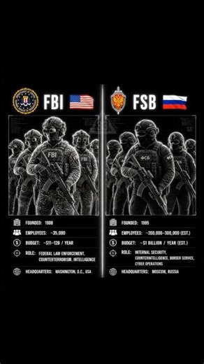 FBI vs FSB: Special Forces Comparison 🇺🇸🇷🇺 #comparison