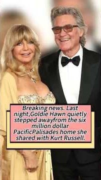 Breaking news. Last night,Goldie Hawn quietly stepped awayfrom the six million dollar PacificPalisad