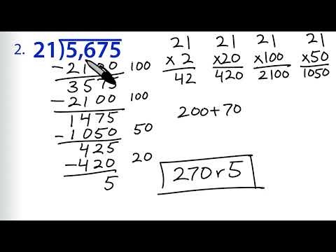 Math Antics Exercise Video 19: Division with Partial Quotients
