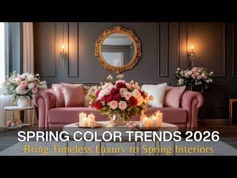 Spring Color Trends 2026 | Elegant Luxury Home Palettes Designers Are Loving This Year