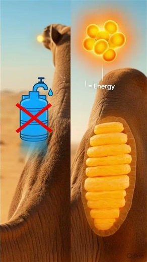 Why Camels Have Humps 🐪💡🔥❓ #CamelFacts #AnimalScience #DesertLife #DidYouKnow #ScienceShorts