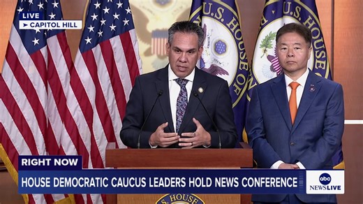 HAPPENING NOW: House Democratic caucus leaders hold a news conference. https://abcnews.link/tUte2YS | ABC World News Tonight with David Muir
