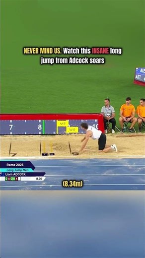 Watch this Insane Long Jump from Adcock Soars #longjump #olympics #trackandfield
