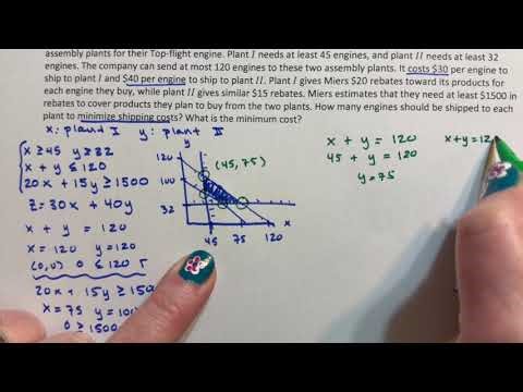 Linear Programming - An Application