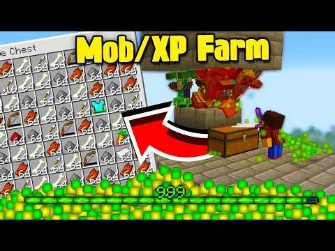 Minecraft's Easiest Mob XP FARM (No Spawner) | 26.1+ Java & Bedrock Edition