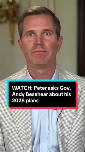 Peter asks Kentucky Governor Andy Beshear (D) about his plans for 2028. #kentucky