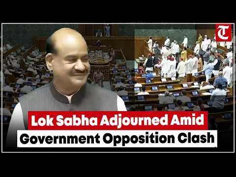 Lok Sabha Adjourned in 4 Minutes as Govt-Opposition Clash Erupts Over Amit Shah, Rahul Gandhi