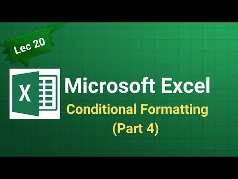 MS Excel Lecture 20 | Conditional Formatting (Part 4) | Advanced Rules | Excel Hindi 2026 Tutorial