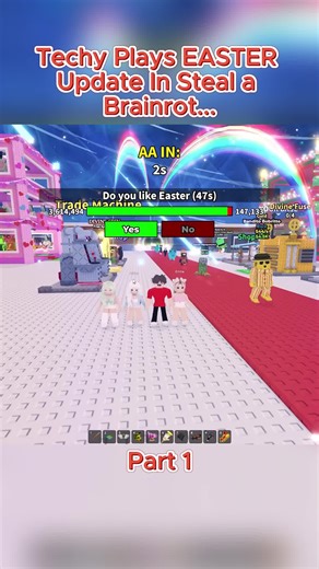 Techy Plays EASTER Update In Steal a Brainrot... #techyplays #roblox | Roblox