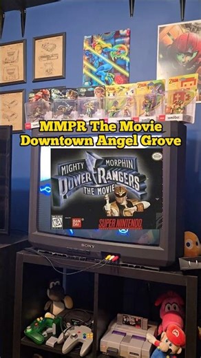 MMPR The Movie Downtown Angel Grove #retrogaming #snes #mightymorphinpowerrangers