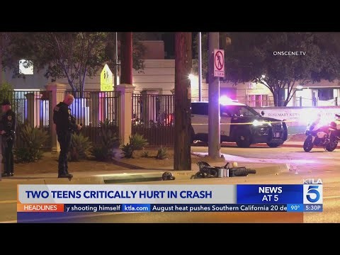 2 teens critically hurt in Riverside crash