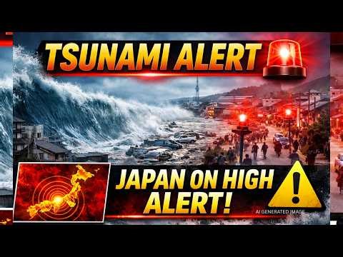 Tsunami Warning in Japan After Powerful Offshore Earthquake | Sirens Ring in Coastal Town