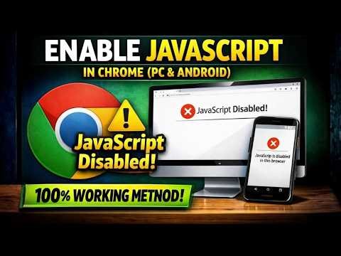 How to Enable JavaScript in Google Chrome (Desktop + Android) | Fix “JavaScript Disabled”