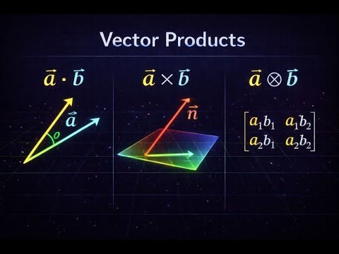 The Geometric Truth of Dot, Cross, and Tensor Products