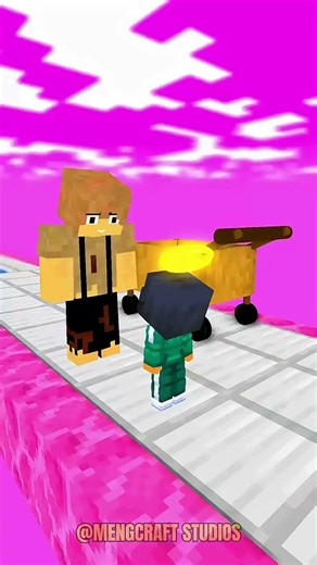 🌟 NOOB GIRL vs APHMAU! 😱💖 Who’s the MOST HELPFUL HERO ! 🏆✨ #minecraft