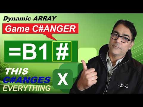 Excel Dynamic Arrays - Excel Hash Sign Operator - What is it + ADVANCED Tricks!