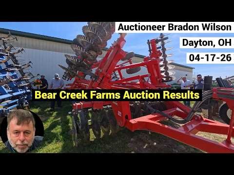 Auction Results - Auctioneer Brandon Wilson Selling Farm Equipment at Bear Creek Farms - 04-17-26
