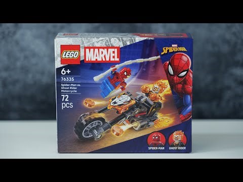 LEGO Marvel Super Heroes 76335 Spider Man vs. Ghost Rider Motorcycle - LEGO Speed Build Review