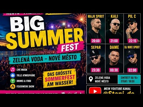 Das größte 90er & 2000er Festival in Mitteleuropa! ☀️ Big Summer Fest 2026 | Zelená Voda
