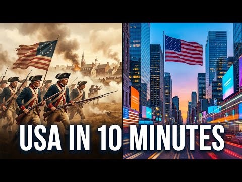USA History in 10 Minutes 🇺🇸 | From Colonies to Superpower