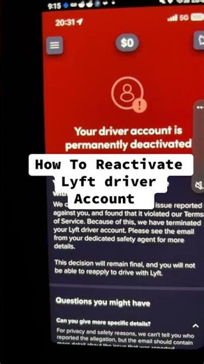 How To Reactivate Lyft Driver Account #lyftdriver #lyft #lyftaccident #deactivated #reactivate