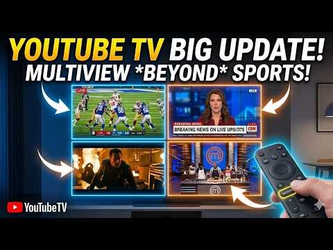 YouTube TV's BIGGEST Update Ever Custom Multiview is Finally HERE! Sports + News + Movies