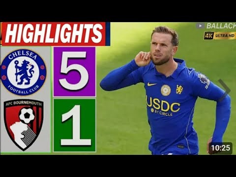 Chelsea 5-1 Bournemouth | All Goals & Extended Highlights | Premier League