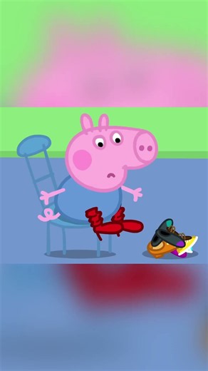 ¡Peppa y George comprando zapatos nuevos! 🐷👟