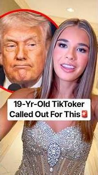 19-Yr-Old TikToker Called Out For This #shorts #kaitrump #nepobaby