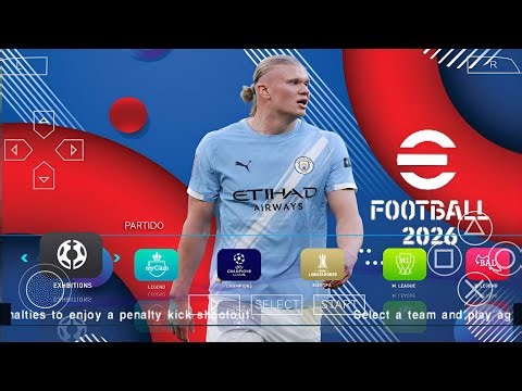 eFootball PES 2026 PPSSPP Android Offline Full Update UCL & League Kits 25/26 Season 4k Graphics