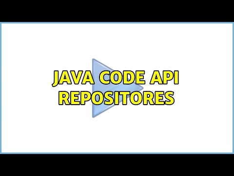 Java code API repositores