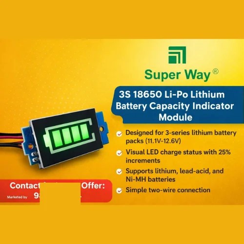 3S 18650 Lithium Battery Indicator Module Voltage Level Display Tester Board