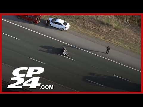 Highway 401 shut down in both directions near Cobourg after fatal motorcycle crash