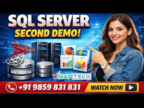 SQL Server Second Demo | 13 March 2026 | Vinay Tech | +91 9859 831 831