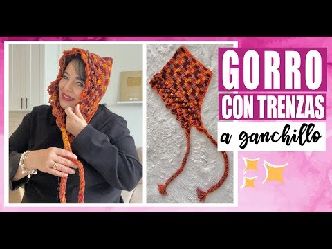 🧶Gorro tejido con trenzas - FÁCIL Y RÁPIDO - con LAURA CEPEDA