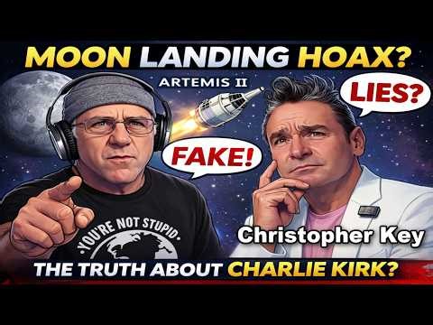 Christopher Key Artemis and Kirk w Flat Earth Dave